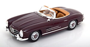 mu 1/18 ZfX xc 300 SL [hX^[ O\n[hgbvt 1957 _[Nbh JNOREV 1:18 Mercedes Benz 300 SL Roadster with removable Hardtop 1957 darkred