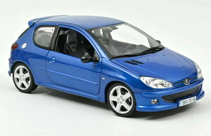 �m���u 1/18 �v�W���[ 206 RC 2003 ���V�t�u���[NOREV 1:18 PEUGEOT 206 RC 2003 RECIF BLUE