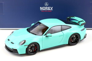 mu 1/18 |VF 911 (992) GT3 N[y 2021 ~gO[/ubNzC[ JNorev 1:18 Porsche 911 (992) GT3 Coupe 2021 Mint green/ black wheels