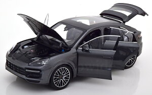 mu 1/18 |VF JCG ^[{ N[y 2019 ^bNO[ Norev 1:18 Porsche Cayenne Turbo Coupe 2019 greymetallic