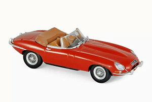 mu 1/43 WK[ E^Cv JuI 1961 bhNorev 1:43 Jaguar E-Type Cabriolet 1961 red