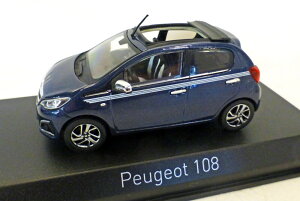 mu 1/43 vW[ 108 gbv u[^bNNOREV 1:43 Peugeot 108 Top blue metallic