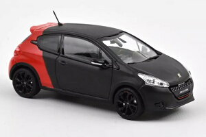 mu 1/43 vW[ 208 GTi 2014 ubN/bhNOREV 1:43 Peugeot 208 GTi 2014 BLACK RED