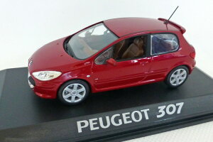 mu 1/43 vW[ 307 tFCXtg ^bNbhNorev 1:43 Peugeot 307 facelift metallic red