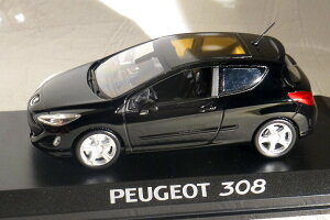 mu 1/43 vW[ 308 V[Y1 ubNNorev 1:43 Peugeot 308 (Series 1) Black