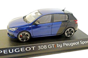 mu 1/43 vW[ 308 GTI 2017 u[/ubNNorev 1:43 Peugeot 308 GTI 2017 Blue Black