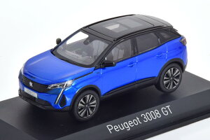 mu 1/43 vW[ 3008 GT 2021 u[^bNNorev 1:43 Peugeot 3008 GT 2021 bluemetallic
