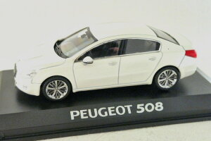 mu 1/43 vW[ 508 2010 zCg/Gx I {lbgNOREV 1:43 Peugeot 508 2010 white/Loewe on bonnet