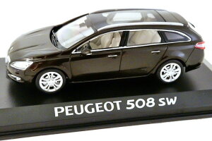 mu 1/43 vW[ 508 SW Xe[VS 2010 uEbg/Gx I {lbgNOREV 1:43 Peugeot 508 SW station wagon 2010 brown-met/Loewe on bonnet