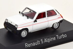 mu 1/43 m[ 5 As[k ^[{ 1983 zCg bhNorev 1:43 Renault 5 Alpine Turbo 1983 white red