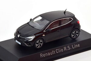 mu 1/43 m[ NI RS C 2019 ubNNorev 1:43 Renault Clio R S Line 2019 black