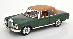 mu 1/18 ZfXExc 280 SE I[vJ[ \tggbv 1969 ^bNO[ Norev 1:18 Mercedes Benz 280 SE Cabriolet Softtop 1969 Green metallic