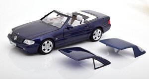 mu 1/18 ZfX SL 500 R219 n[hgbv \tggbvt _[Nu[ ^bN ZfX XyV GfBV Norev 1:18 Mercedes SL 500 R129 with removable Hard- and Softtop 1998-2001 darkblue