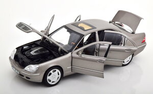 �m���u 1/18 �����Z�f�X�E�x���c S 600 V220 2000-2005 ���C�g�O���[���^���b�N �����Z�f�X���ʔ�Norev 1:18 Mercedes S 600 V220 2000-2005 lightgrey-metallic special edition of Mercedes
