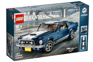 ���S �N���G�C�^�[ �G�L�X�p�[�g �t�H�[�h �}�X�^���O �u���[ �z���C�g LEGO Creator Expert Ford Mustang blue white