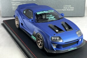 s[R 1/18 oX Vv[ X[v JZA80 }bgu[PEAKO 1:18 Varis Supreme Supra JZA80 Matte Blue