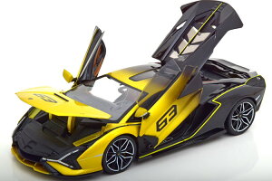 �u���[�S 1/18 �����{���M�[�j �V�A�� FKP37 2021 ���^���b�N�C�G���[Bburago 1:18 Lamborghini Sian FKP37 2021 yellowmetallic