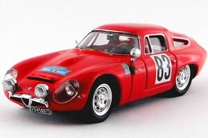 xXgf 1/43 At@I TZ1 #83 D Ay[ 1964 BEST-MODEL 1:43 ALFA ROMEO TZ1 N 83 WINNER COUPE DES ALPES 1964 G.AUGIAS