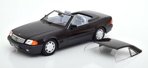 KK-SCALE 1/18 ZfX 500SL R129 Ro[`u \tggbv 1993 Mercedes Convertible with Softtop 1993 black Limited Edition 1250 pcs