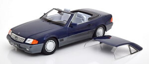 KK-SCALE 1/18 ZfX 500SL R129 Ro[`u \tggbv 1993 Mercedes Convertible with Softtop 1993 blue-metallic Limited Edition 750 pcs