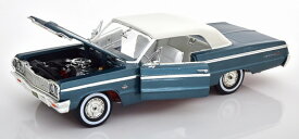 Ertl/Auto World 1/18 シボレー インパラ SS 409 1964 メタリックブルー/ホワイト Ertl/Auto World 1:18 Chevrolet Impala SS 409 1964 bluemetallic white