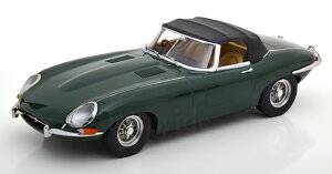 KK-SCALE 1/18 WK[ E^Cv 1 V[Y RHD Ro[`u N[Yh 1961 _[NO[ 500 KK-Scale 1:18 Jaguar E-Type Series 1 RHD Convertible closed 1961 darkgreen Limited Edition 500 pcs