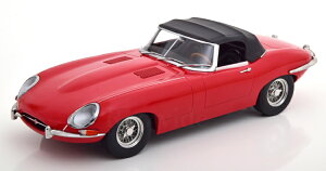 KK-SCALE 1/18 WK[ E^Cv 1 V[Y LHD Ro[`u N[Yh 1961 bh 500 KK-Scale 1:18 Jaguar E-Type Series 1 LHD Convertible closed 1961 red Limited Edition 500 pcs