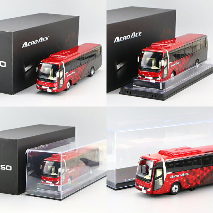 楽天市場】ATLAS 1/43 三菱 ふそう エアロエース バス レッド ATLAS 1  