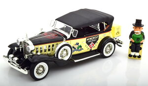 Ertl/Auto World 1/18 LfbN V16 X|[c tF[g m|[ 1932 x[WErtl/Auto World 1:18 Cadillac V16 Sports Phaeton Mr. Monopoly 1932 beige schwarz mit Figur