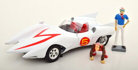 Ertl/Auto World 1/18 スピード レーサー #5 ホワイト マッハGoGoGo マッハ号Ertl/Auto World 1:18 Speed Racer Mach 5 Five wei? rot mit Figuren