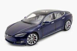 �e�X������ 1/18 �e�X�� ���f��S P85 �u���[Tesla Model S �J�� �_�C�L���X�g���f��