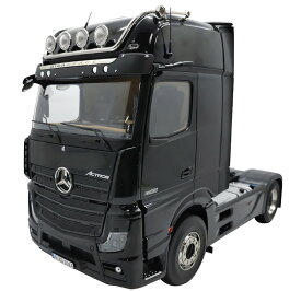 NZG 1/18 メルセデス アクトロス ギガスペース 4x2 レッカー車 ブラック ニューライティングNZG 1:18 Mercedes Actros Gigaspace 4x2 towing vehicle black with new lighting features