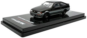INNO64 1/64 g^ J[ AE86 r ubN/O[INNO64 1:64 Toyota Corolla AE86 Levin Black/Gray