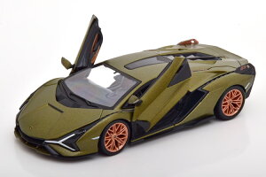 �u���[�S 1/24 �����{���M�[�j �V�A�� FKP37 2020 �O���[�����^���b�N �J��Bburago 1:24 Lamborghini Sian FKP37 2020 greenmetallic