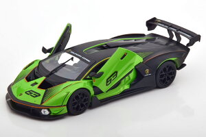 �u���[�S 1/24 �����{���M�[�j �G�b�Z���c�@ SCV12 �O���[�����^���b�N �t���b�g�u���b�NBburago 1:24 Lamborghini Essenza SCV12 greenmetallic flatblack