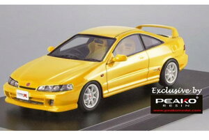 s[R 1/43 z_ CeO ^CvR 1995 (DC2) TCgCG[ JX^}CYJ[o[W 100PEAKO MODEL 1:43 Honda INTEGRA Type R 1995 (DC2) Sunlight Yellow Customized Color Version Limited Edition 100p