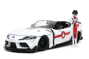 �W���_�g�C�Y 1/24 �g���^ �X�[�v�� 2020 ���b�N�E�n���^�[ �t�B�M���A�t�� ���{�e�b�NJadatoys 1:24 Toyota Supra 2020 with figure Rick Hunter TV series Robotech