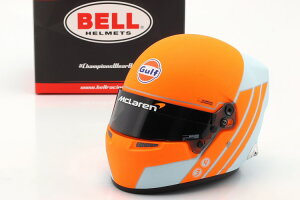 x 1/2 }N[ MCL35M wbg F1 `[ Kt fUC iRGP tH[~1 2021 _jGEJh hEmXBell 1:2 McLaren MCL35M Helmet F1 Team Gulf Design Monaco GP formula 1 2021 Danie
