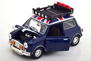 [^[}bNX 1/18 ~jN[p[ [t bN 1961-1967 u[ JMotor Max 1:18 Mini Cooper with Roof Rack 1961-1967 blue