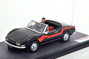 CLC 1/18 tBAbg fB[m 2.4 XpC_[ f Fun Is Beautiful 1980 ubN bh GcHtF[ tBMAtCLC Models 1:18 Fiat Dino 2.4 Spider from the movie Fun Is Beautiful 1980 black red Enzo Ferrari 