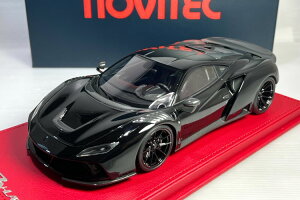 s[R 1/18 tF[ mrebN F8 gr[g N-LARGO 2021 ubN 50PEAKO 1:18 Ferrari Novitec F8 Tributo N-Largo 2021 black Limited 50 pcs