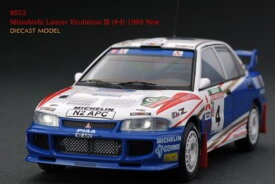 HPI RACING 1/43 三菱 ランサー エボ3 #4 ニュージーランドラリー 1996HPI RACING 1:43 Mitsubishi Lancer Evo3 #4 New Zealand Rally 1996