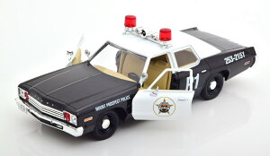 �O���[�����C�g �R���N�e�B�u�� 1/24 �_�b�W ���i�R �}�E���g �v���X�y�N�g �|���X 1974 �u���b�N �z���C�g �V���[�Y �z�b�g �p�[�X�[�g �J��Greenlight Collectibles 1:24 Dodge Monaco Mount Prospect Police 1974 
