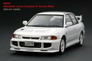 HPI RACING 1/43 OH T[ G{3 XR[VA zCg [HPI RACING 1:43 Mitsubishi Lancer Evo3 Scortia White Rally