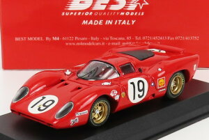 �x�X�g���f�� 1/43 �t�F���[�� 312P 3.0L V12 �N�[�y �`�[�� SEFAC #19 24���ԃ��E�}�� 1969BEST-MODEL 1:43 FERRARI 312P 3.0L V12 COUPE TEAM SEFAC N 19 24h LE MANS 1969 C.AMON P.SCHETTY