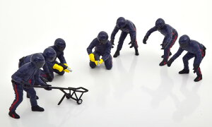 AJWI} 1/18 bhu[VO sbg N[Zbg2 tBMA7 ANZT[ fJ[tAmerican Diorama 1:18 Red Bull Racing Pit Crew Set 2 7 Figuren mit Zubeh?r mit Decals