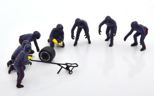 AJWI} 1/43 bhu sbg N[Zbg2 tBMA7 ANZT[ fJ[tAmerican Diorama 1:43 Red Bull Pit Crew Set 2 7 Figuren mit Zubeh?r mit Decals