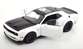 ソリド 1/18 ダッジ チャレンジャー SRT ヘルキャット レッドアイ 2020 ホワイトSolido 1:18 Dodge Challenger SRT Hellcat Redeye 2020 white matt-black