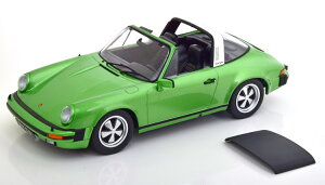 KK-SCALE 1/18 �|���V�F 911 �J���� 3.0 �^���K 1977 �O���[�����^���b�NKK-Scale 1:18 Porsche 911 Carrera 3.0 Targa 1977 greenmetallic