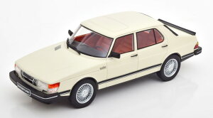 Cult Scale 1/18 �T�[�u 900 �^�[�{ 4�h�A 1983 �z���C�gCult Scale 1:18 Saab 900 Turbo 4-door 1983 white